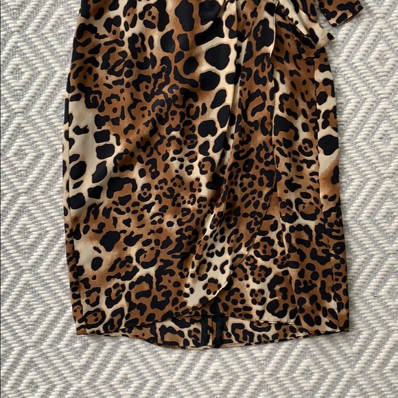 Nanette Lepore leopard silk cocktail dress - Picture 4 of 6